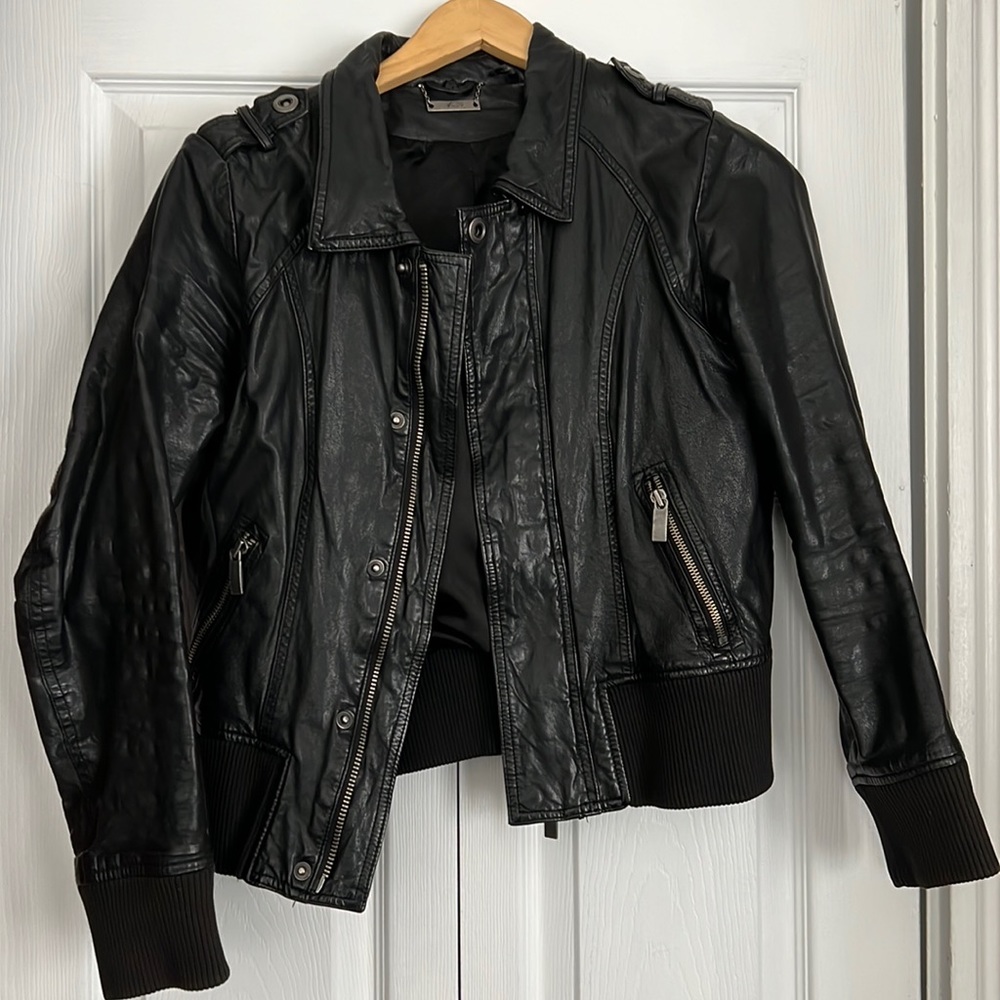 Leather jacket